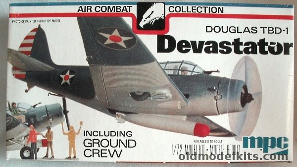 MPC 1/72 TBD-1 Devastator With Ground Crew - VT-5 USS Yorktown (CV-5), 2-2109 plastic model kit